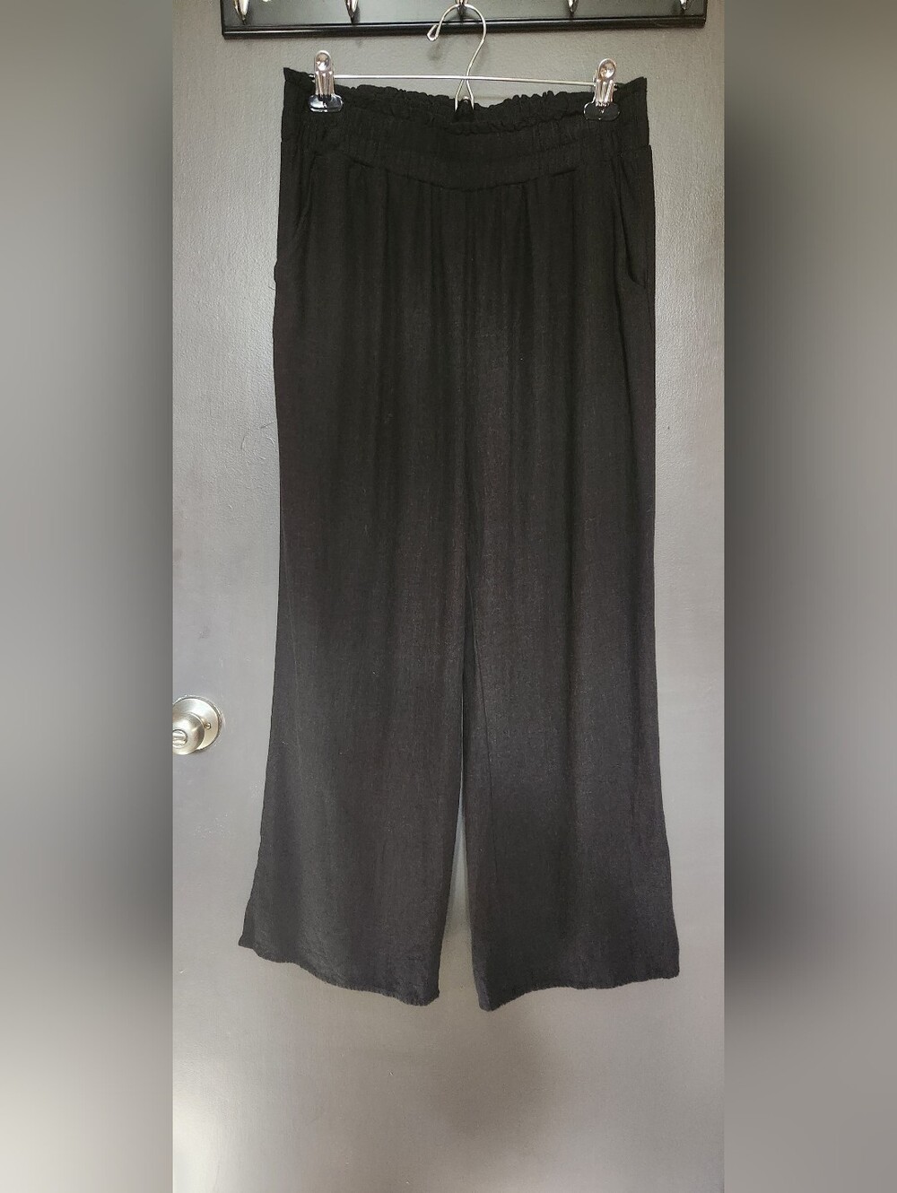 Hunter & Brown Linen Blend High Rise Pants